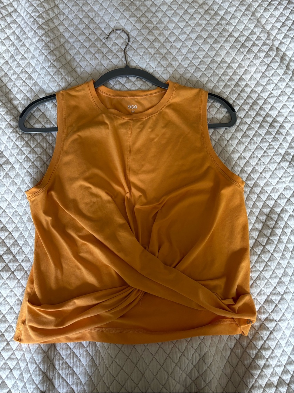 DSG Twist-Front Tank Top - Mustard Yellow